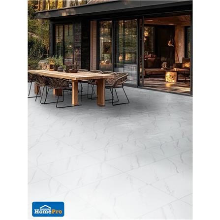กระเบื้องพื้นพอร์ซเลน 30x60 ซม. TARA บอร์ไนต์ ขาว 1.44 ตร.ม._4