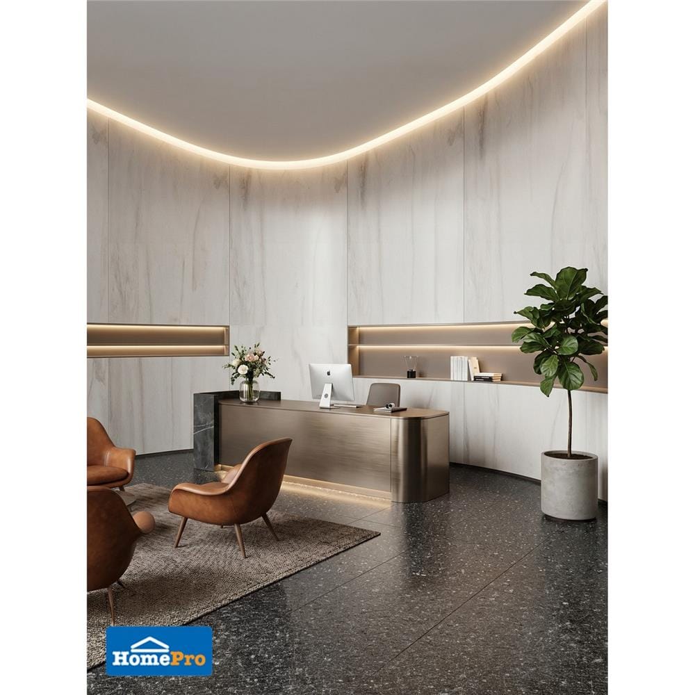 แผ่นตกแต่งผนัง STONE DECOR คาราร่า ไวท์ 122x244 ซม.