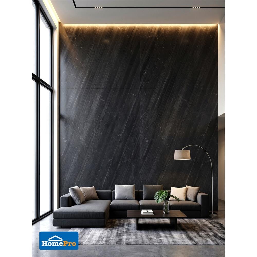 แผ่นตกแต่งผนัง STONE DECOR เปียต้า นัวส์ 122x244 ซม.