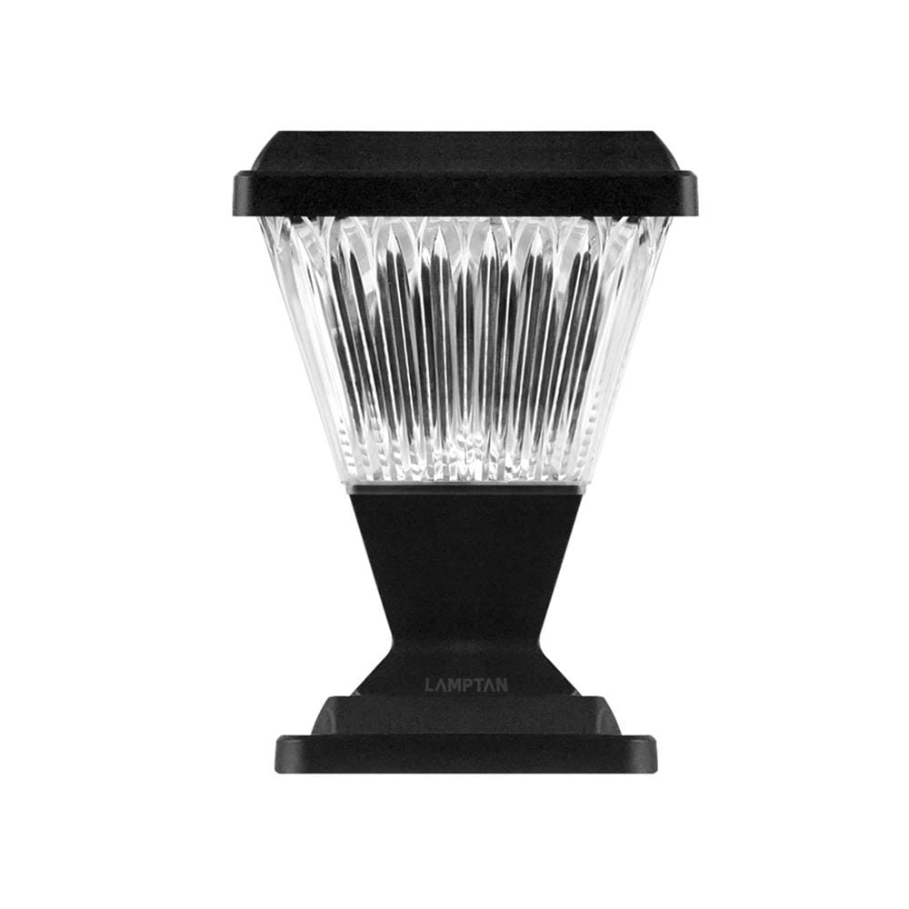ไฟหัวเสา SOLAR LAMPTAN STREAM 15 วัตต์ DAYLIGHT/COOL WHITE/WARM WHITE สีดำ
