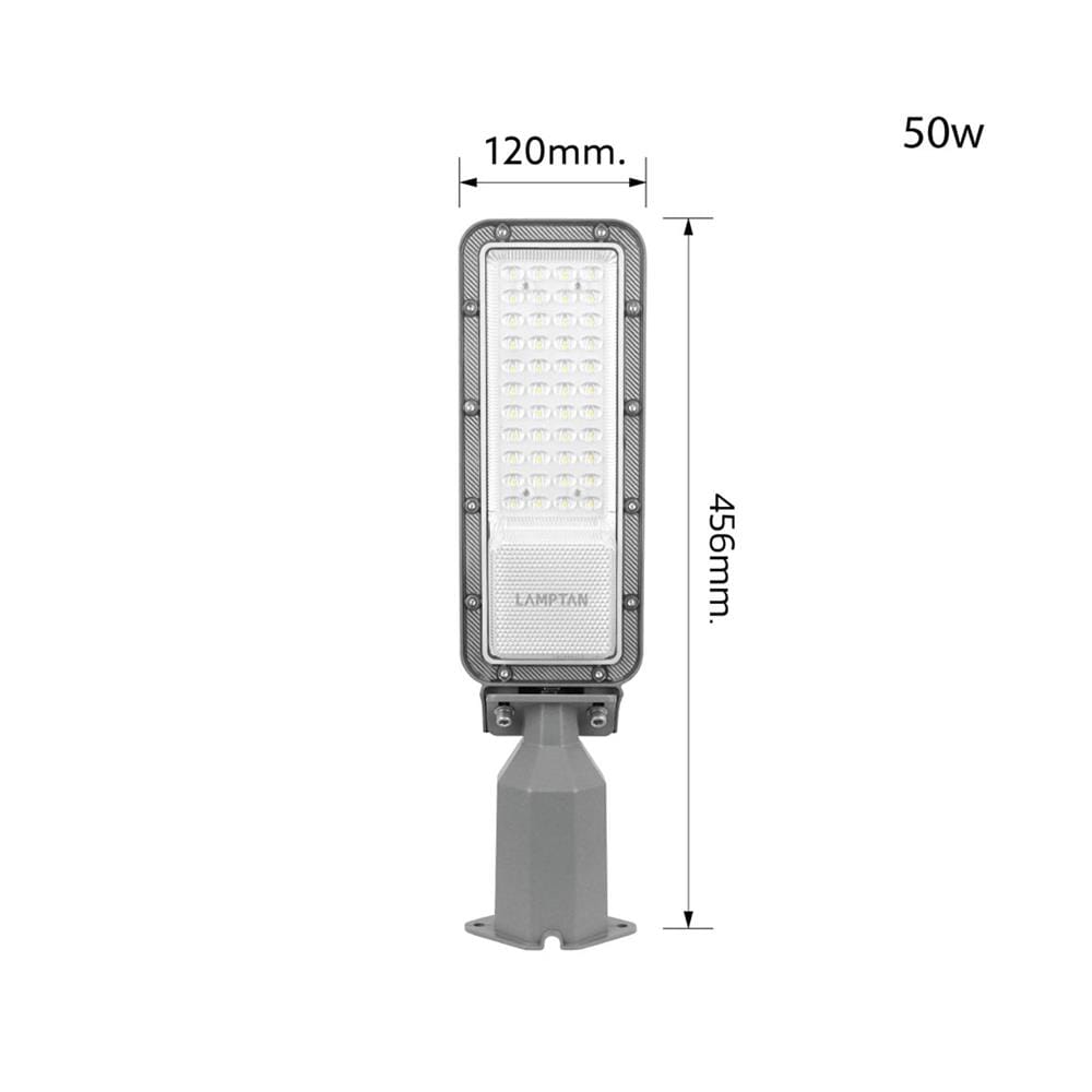 ไฟถนน LED LAMPTAN LEADER2 50 วัตต์ DAYLIGHT สีเทา