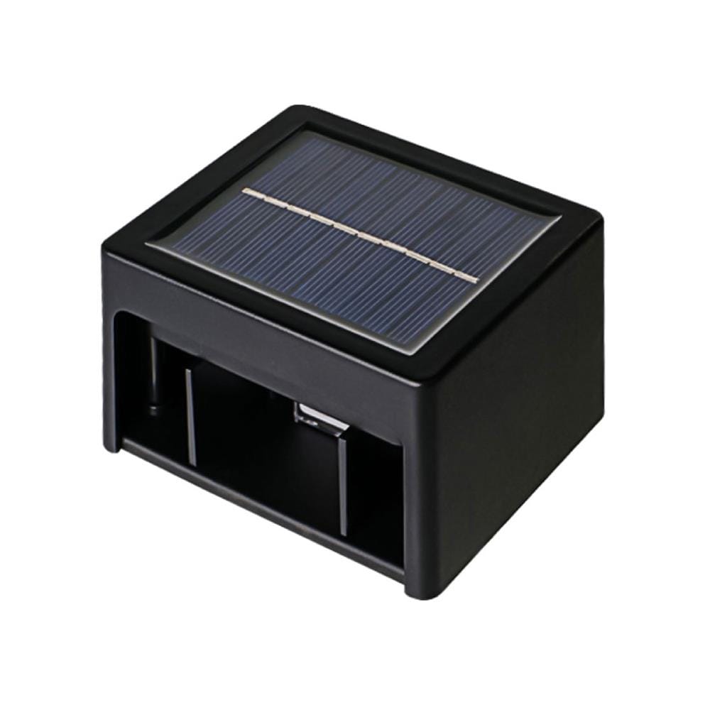 ไฟผนังภายนอก SOLAR LAMPTAN RE-BEAM 3 วัตต์ DAYLIGHT/WARM WHITE สีดำ