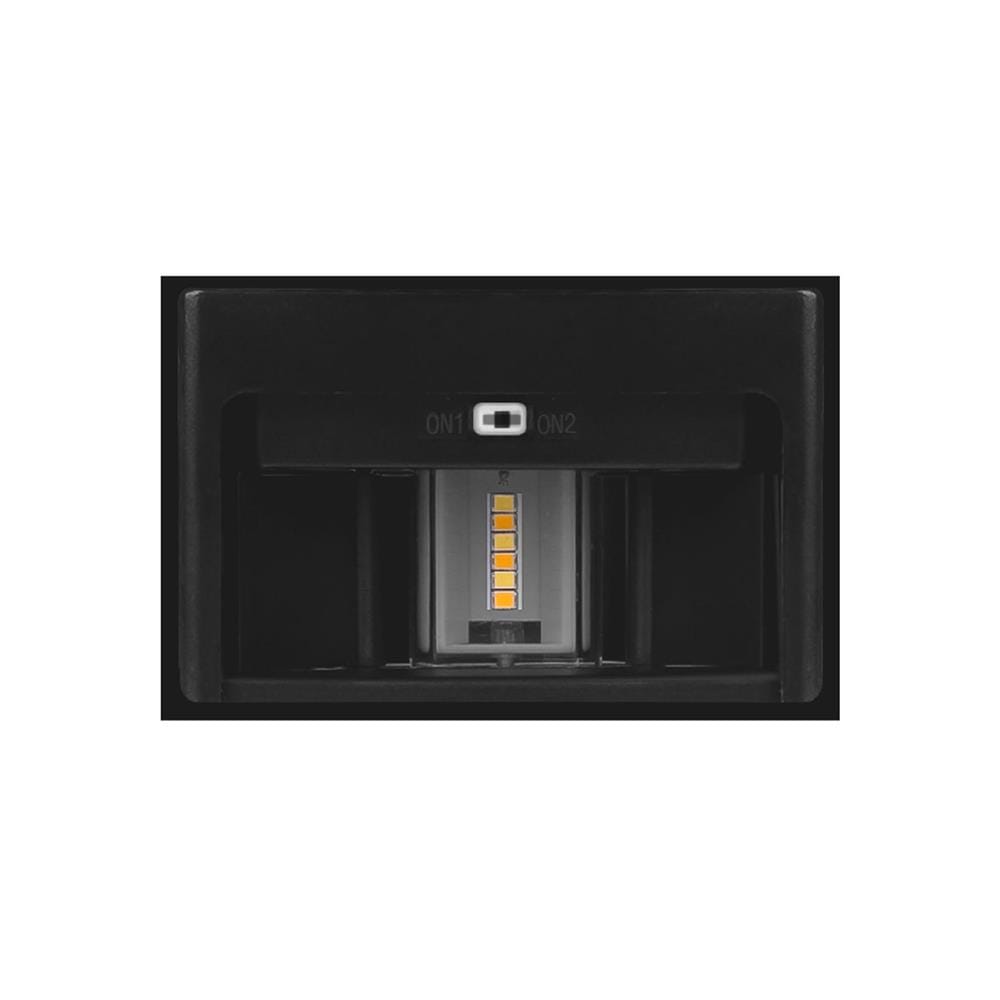 ไฟผนังภายนอก SOLAR LAMPTAN RE-BEAM 3 วัตต์ DAYLIGHT/WARM WHITE สีดำ
