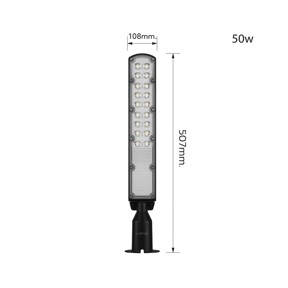 ไฟถนน LED LAMPTAN SKYLINE 50 วัตต์ DAYLIGHT สีดำ