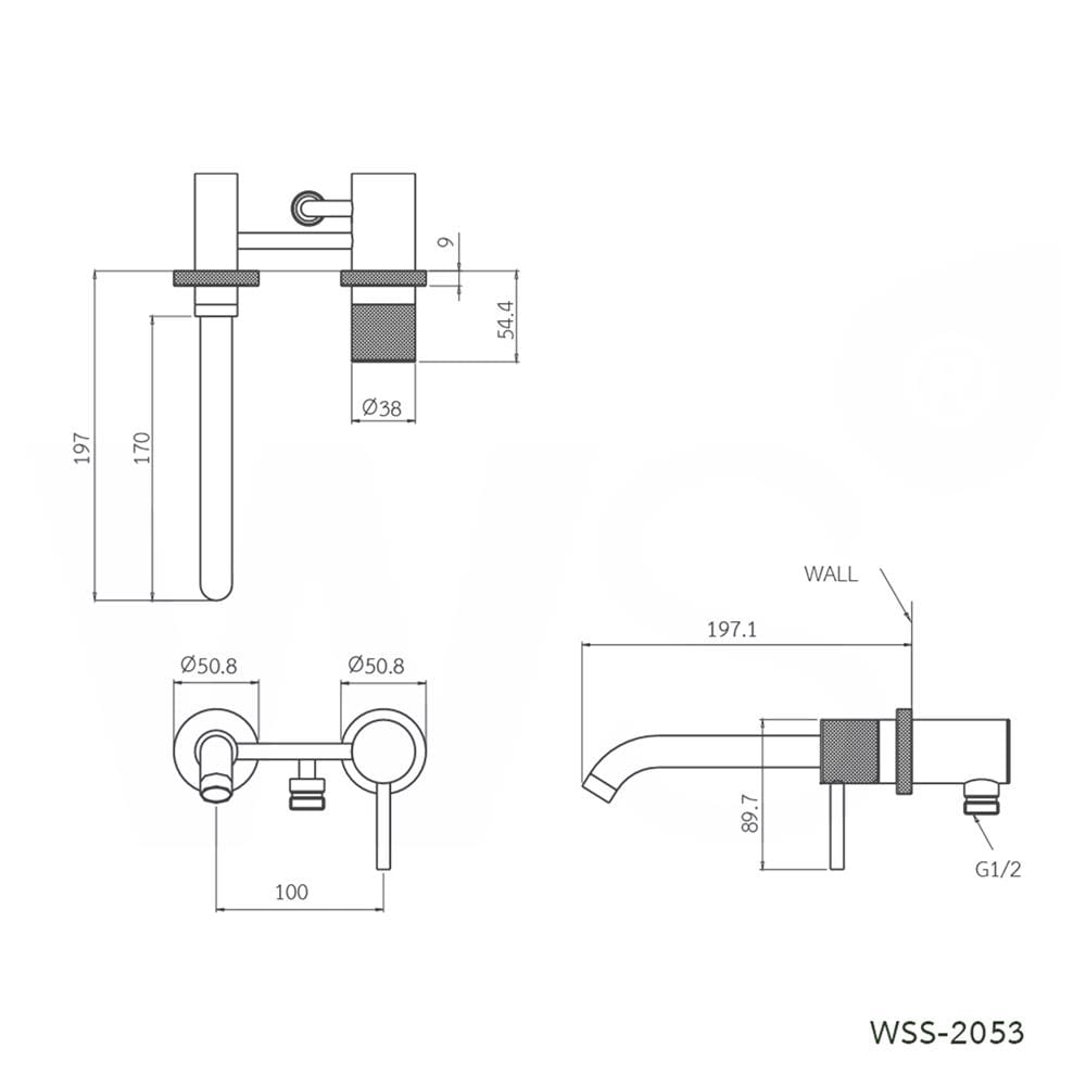 ก๊อกอ่างล้างหน้าผสม WS WSS-2053