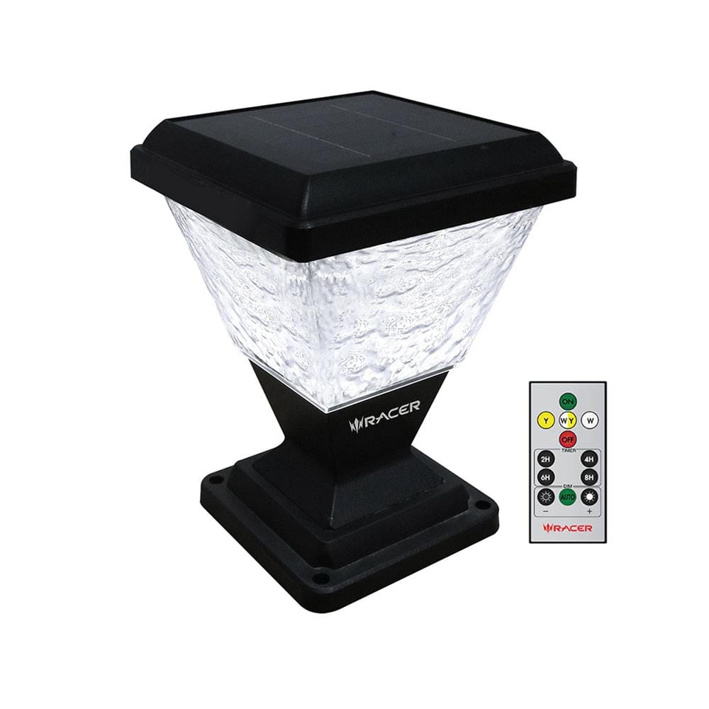 ไฟหัวเสา SOLAR RACER POSTTOP PALACE2 30 วัตต์ DAYLIGHT/COOL WHITE/WARM WHITE สีดำ