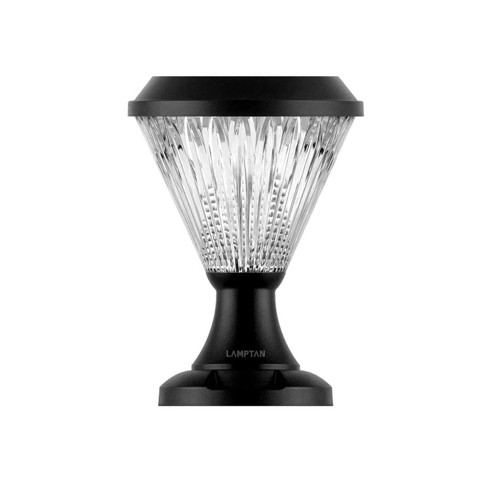 ไฟหัวเสา SOLAR LAMPTAN SPOUT 15 วัตต์ DAYLIGHT/COOL WHITE/WARM WHITE สีดำ