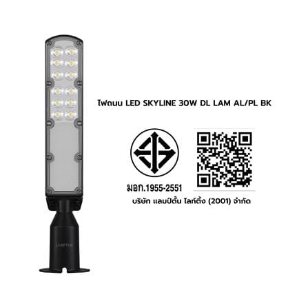 ไฟถนน LED LAMPTAN SKYLINE 30 วัตต์ DAYLIGHT สีดำ_12