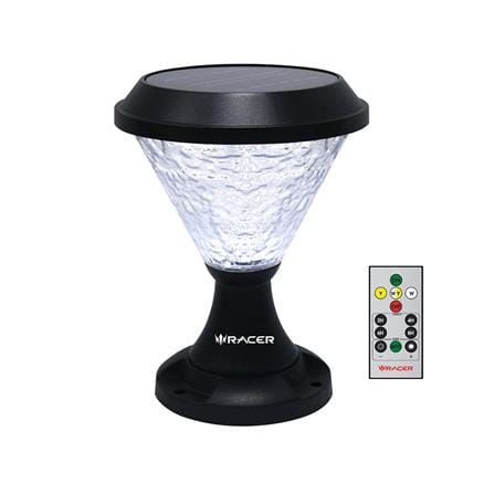 ไฟหัวเสา SOLAR RACER POSTTOP PALACE1 30 วัตต์ DAYLIGHT/COOL WHITE/WARM WHITE สีดำ_0