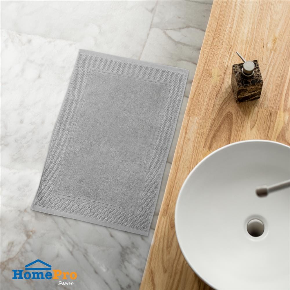 พรมขนหนู HOME LIVING STYLE ELITE 17X28 นิ้ว สีเทา