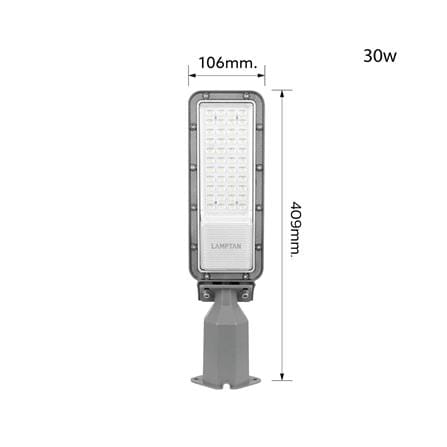 ไฟถนน LED LAMPTAN LEADER2 30 วัตต์ DAYLIGHT สีเทา_9