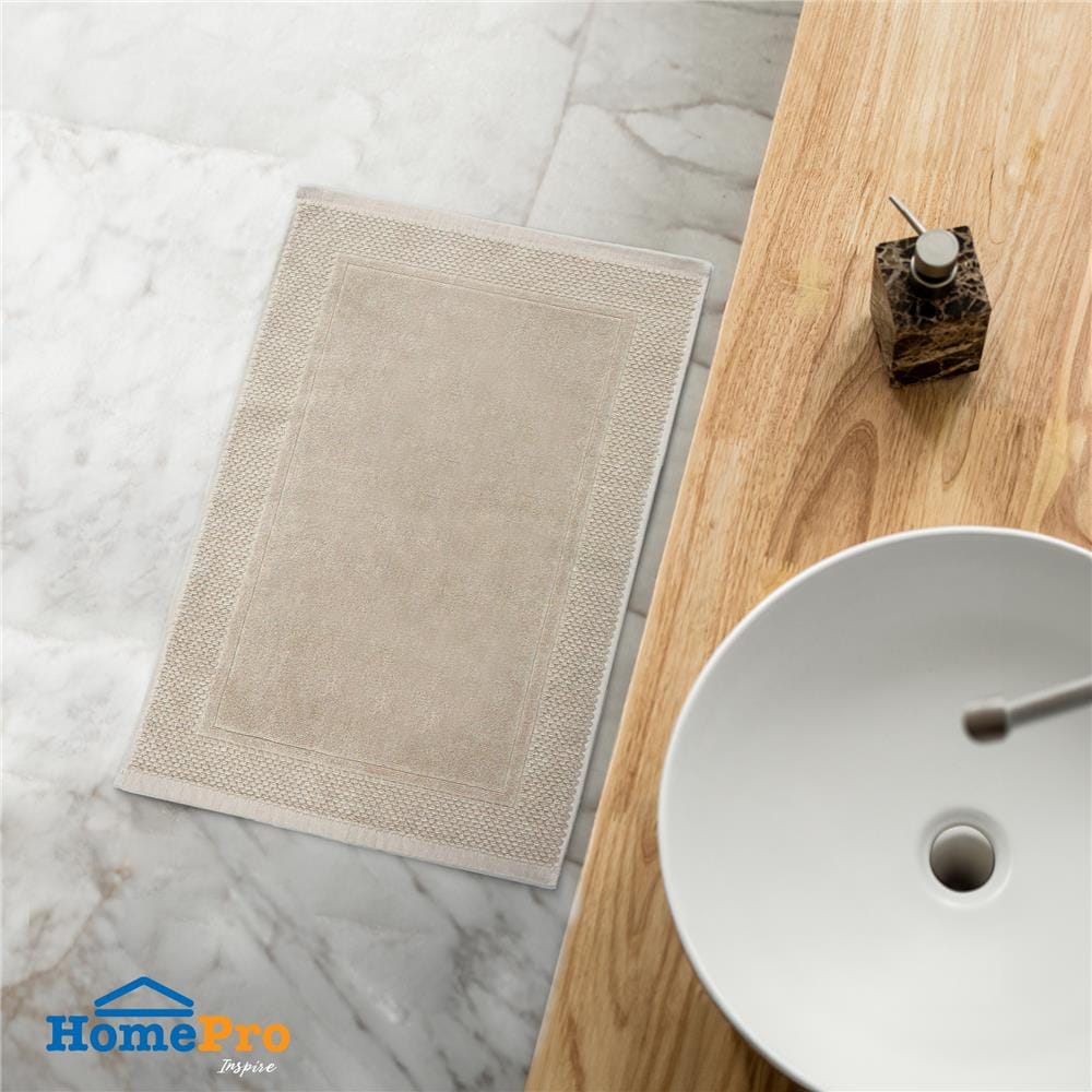 พรมขนหนู HOME LIVING STYLE ELITE 17X28 นิ้ว สีเบจ