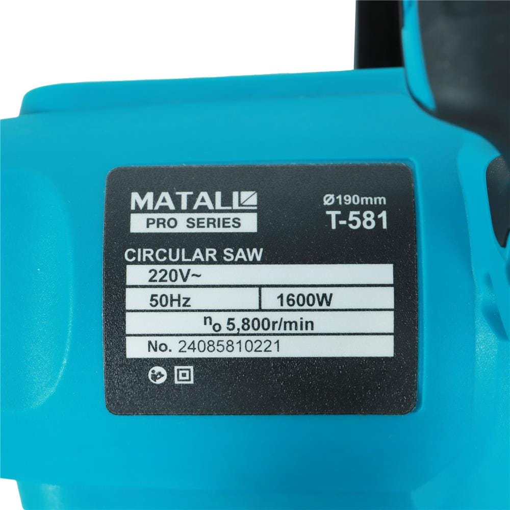 เลื่อยวงเดือน MATALL PRO T-581 7 นิ้ว 1600 วัตต์