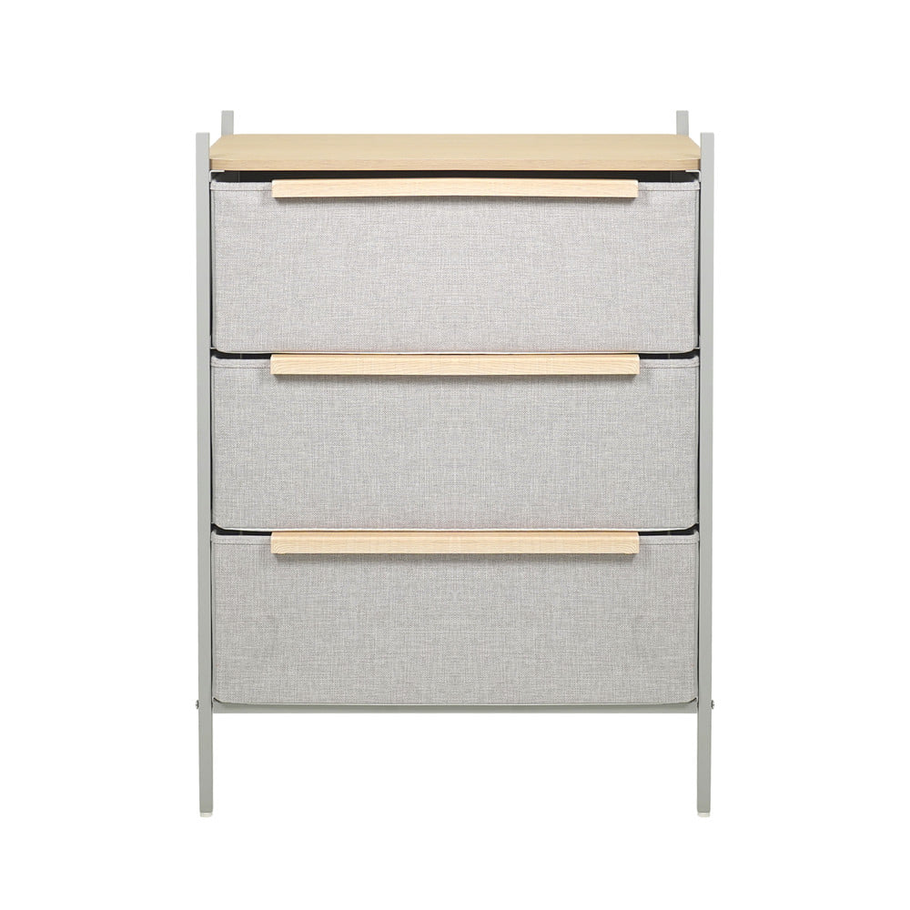 ชั้นลิ้นชักผ้า 3 ชั้น STACKO JAZE 57.5X38.9X78.8 ซม. สีเทา