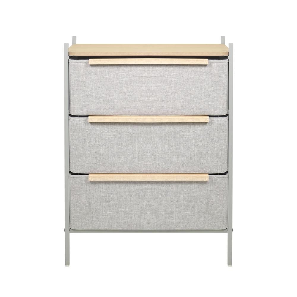 ชั้นลิ้นชักผ้า 3 ชั้น STACKO JAZE 57.5X38.9X78.8 ซม. สีเทา