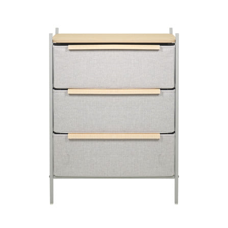 ชั้นลิ้นชักผ้า 3 ชั้น STACKO JAZE 57.5X38.9X78.8 ซม. สีเทา_2