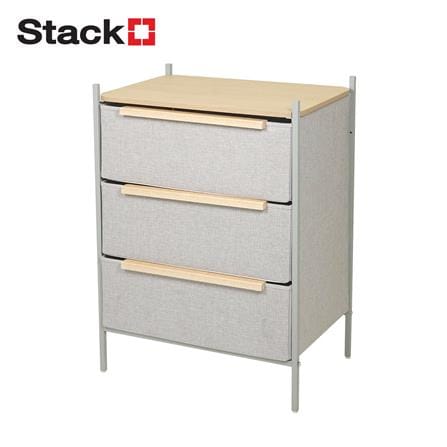 ชั้นลิ้นชักผ้า 3 ชั้น STACKO JAZE 57.5X38.9X78.8 ซม. สีเทา_0