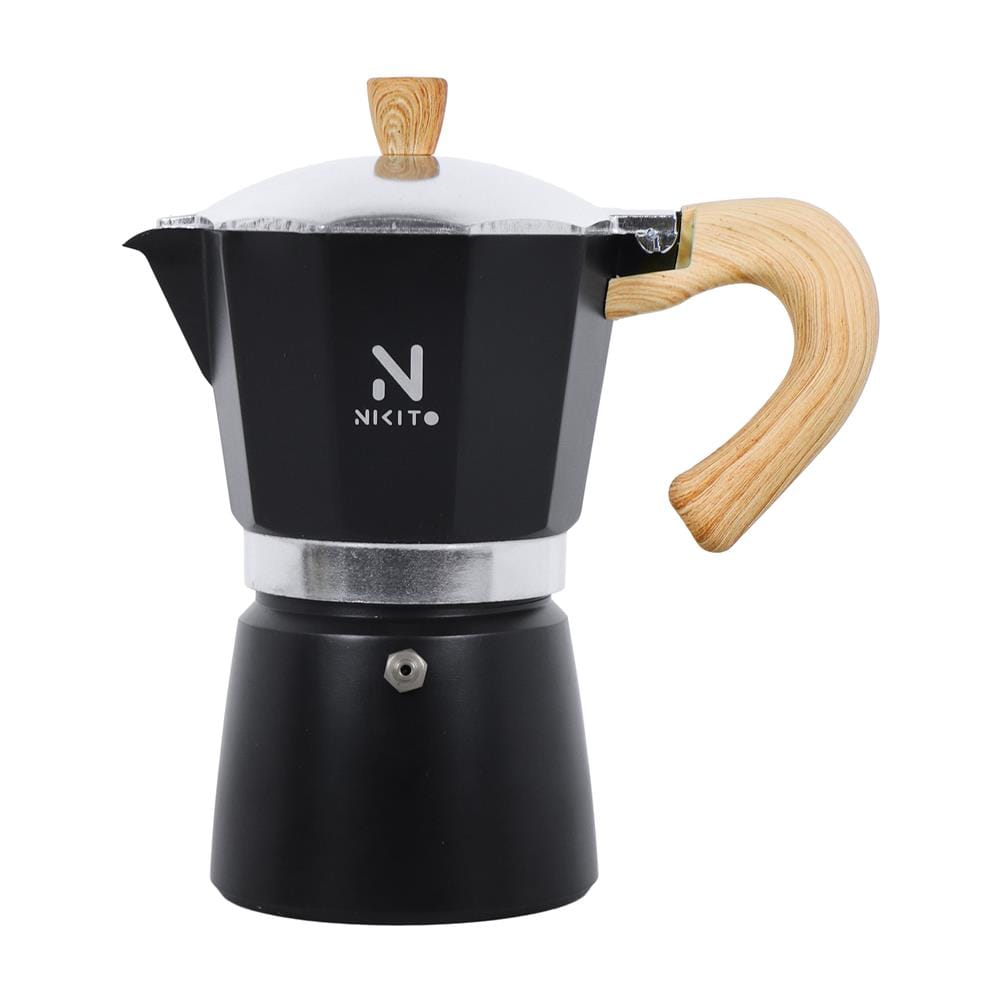 หม้อต้มกาแฟ NIKITO 6 CUPS สีดำ_0