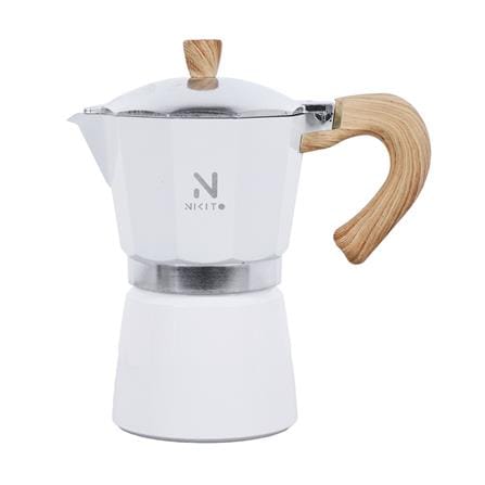 หม้อต้มกาแฟ NIKITO 6 CUPS สีครีม_1