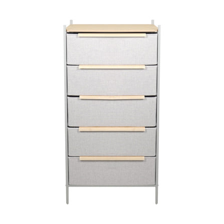 ชั้นลิ้นชักผ้า 5 ชั้น STACKO JAZE 57.5X38.9X119 ซม. สีเทา_2