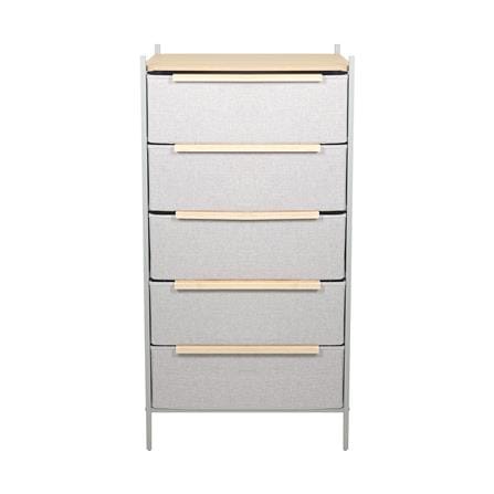 ชั้นลิ้นชักผ้า 5 ชั้น STACKO JAZE 57.5X38.9X119 ซม. สีเทา_2