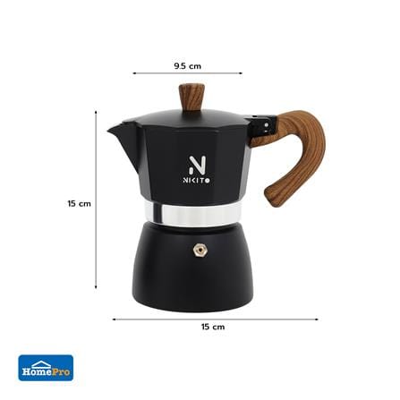 หม้อต้มกาแฟ NIKITO 3 CUPS สีดำ_7