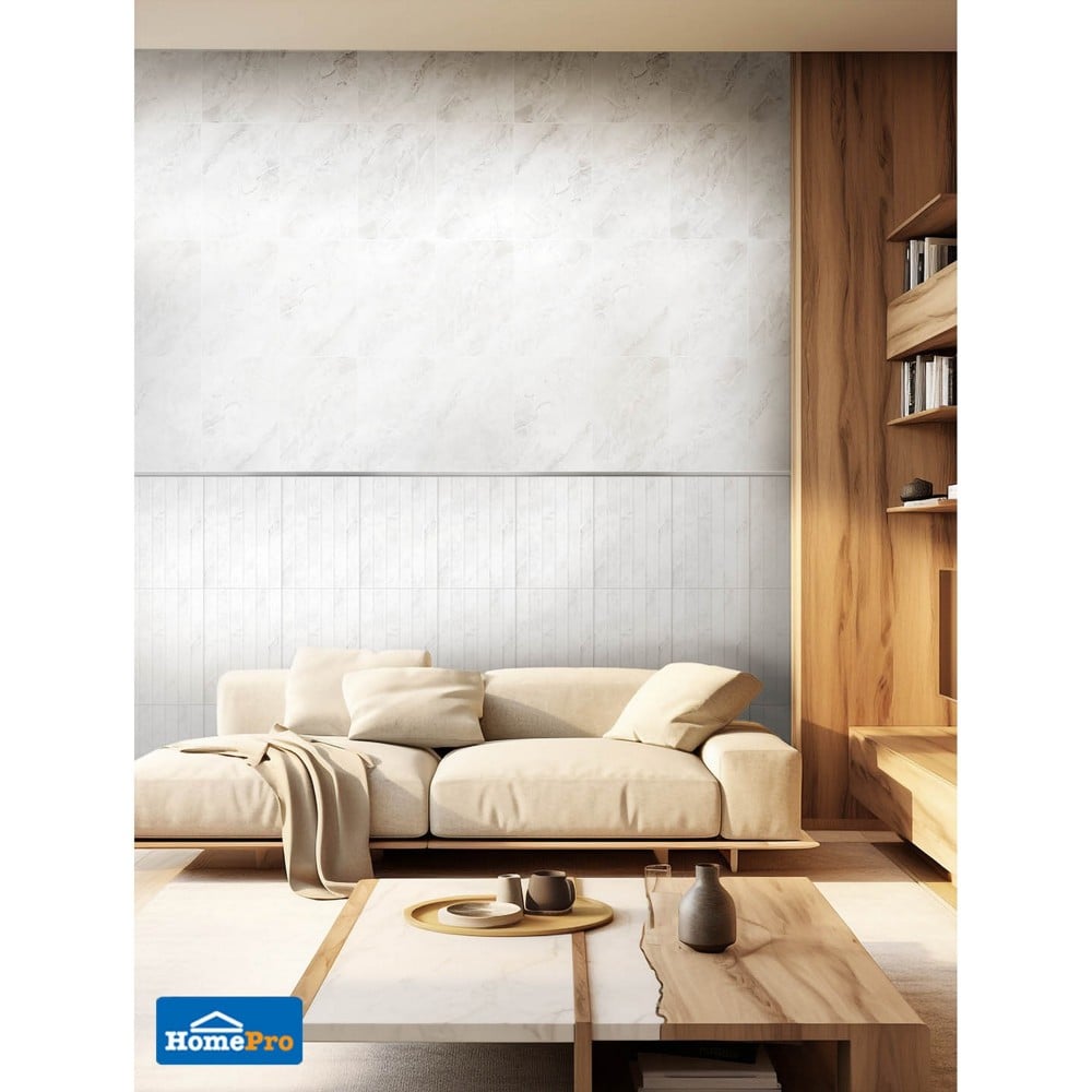 กระเบื้องผนัง 30x45 ซม. TARA ซาริฟ กลาง เทาอ่อน 0.81 ตร.ม.