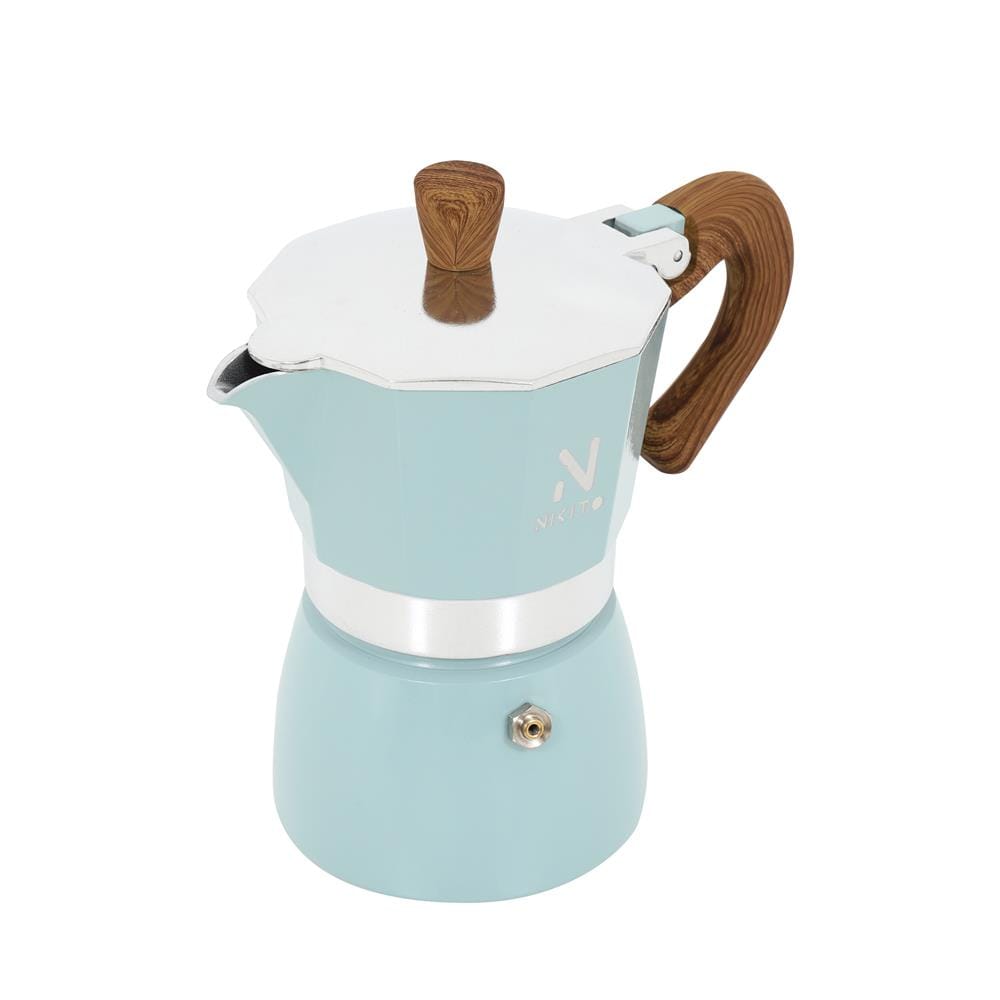 หม้อต้มกาแฟ NIKITO 3 CUPS สีฟ้า