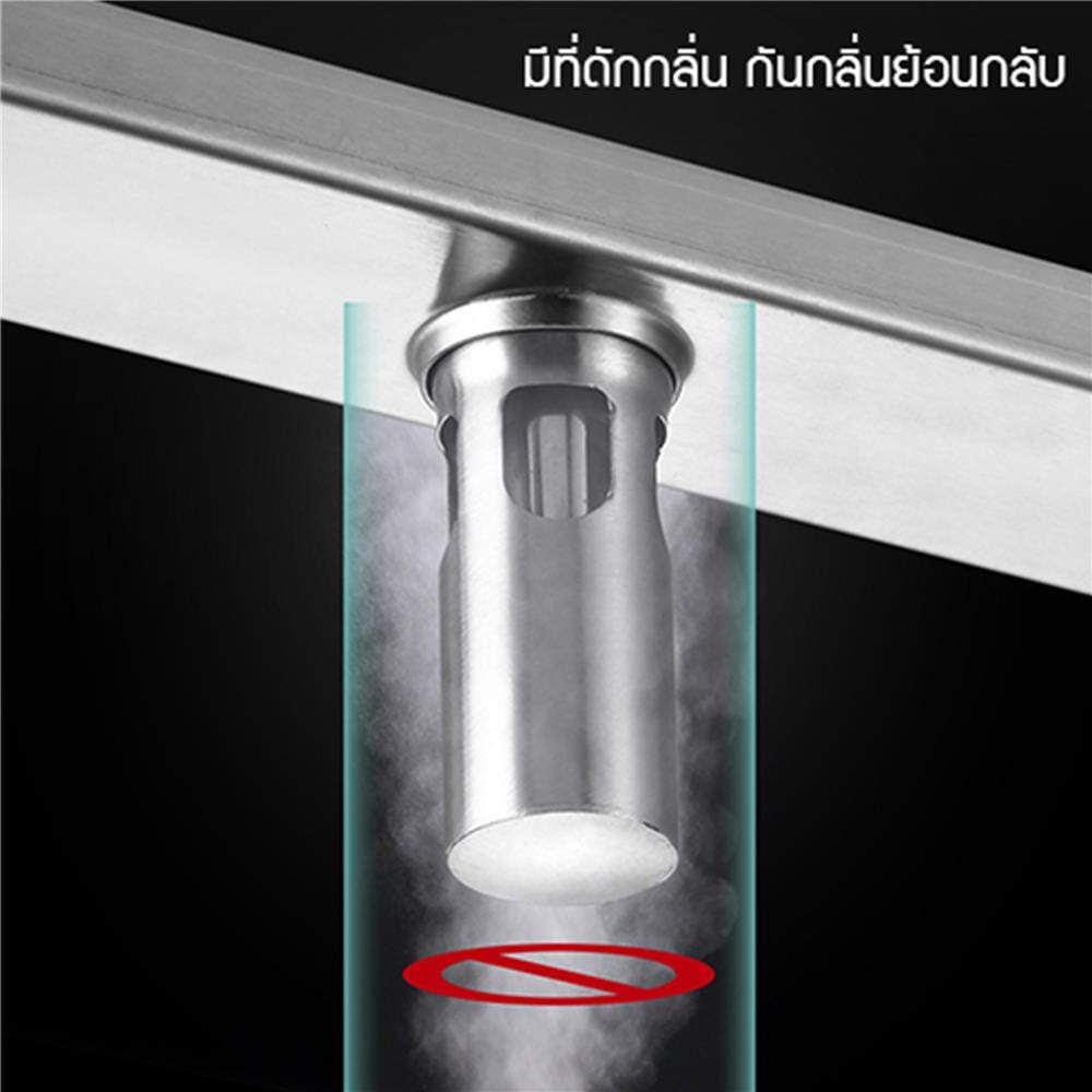 รางน้ำทิ้ง CASSA CL0186 40 ซม. สีเงิน