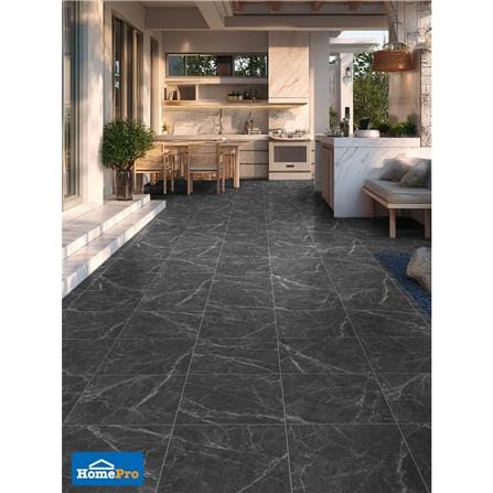 กระเบื้องพื้น 16x16 นิ้ว COTTO จาร์แดง กราไฟต์ ดำ PM 0.96 ตร.ม._5