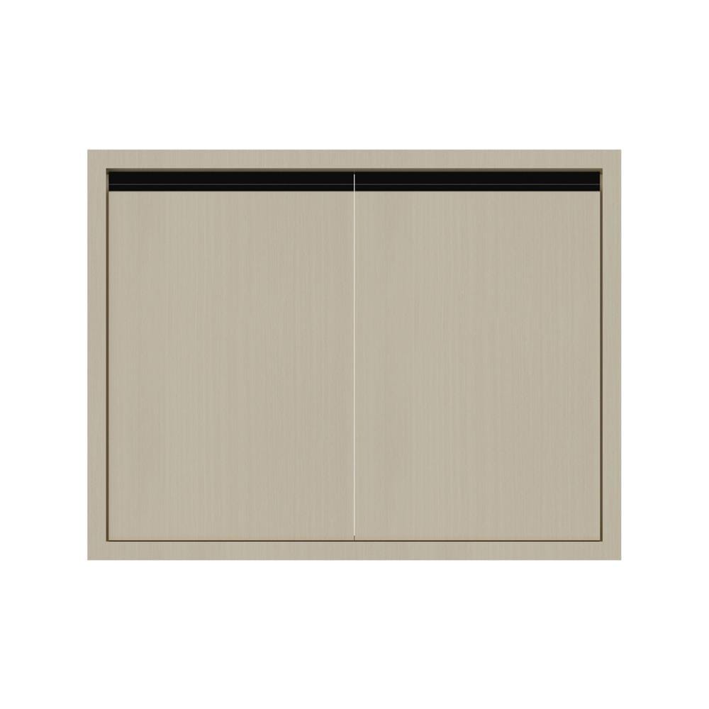 บานซิงค์คู่ JUPITER SILKY MOON 87x67 ซม. สีน้ำตาล