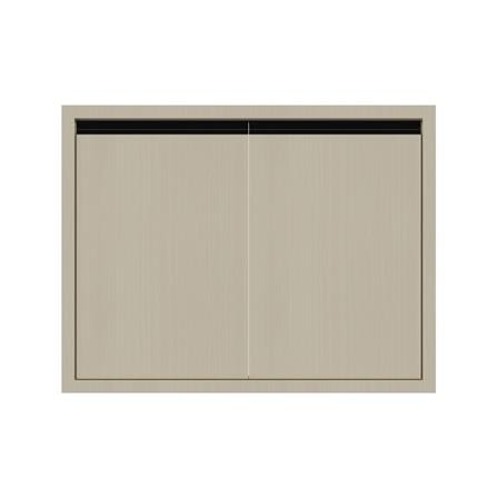 บานซิงค์คู่ JUPITER SILKY MOON 87x67 ซม. สีน้ำตาล