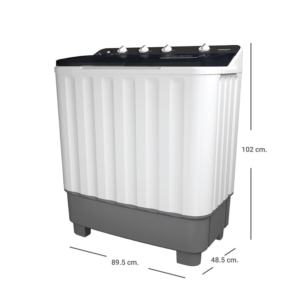 เครื่องซักผ้า 2 ถัง HITACHI LTT 12JWT MRG 12 กก. สีเทา