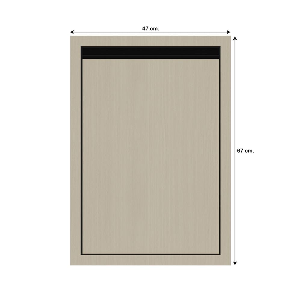 บานซิงค์เดี่ยวเรียบ JUPITER SILKY MOON 47x67 ซม. สีน้ำตาล