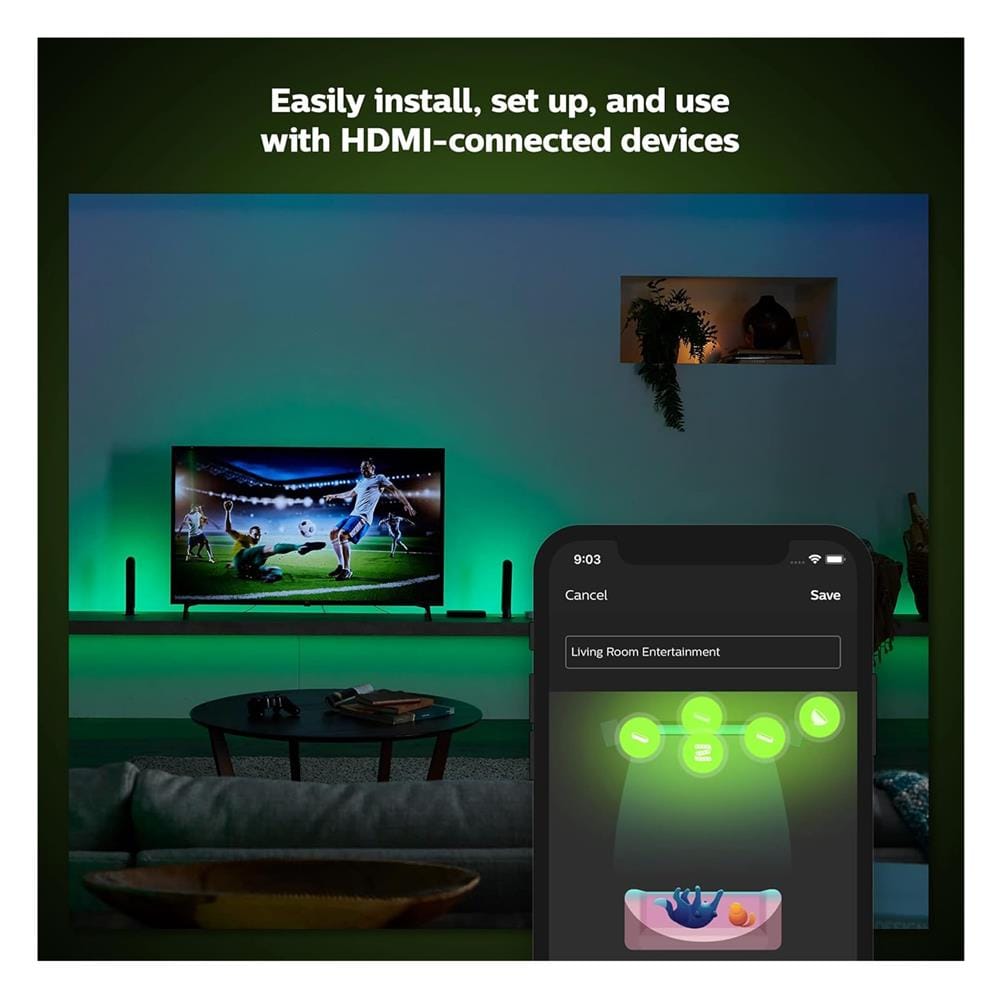 อุปกรณ์ควบคุมไฟ PHILIPS HUE HDMI SYNC BOX สีดำ