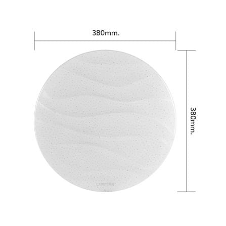 ไฟเพดาน LED LAMPTAN CURVE 15 นิ้ว 24 วัตต์ DAYLIGHT สีขาว_6