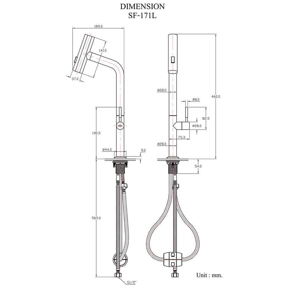 ก๊อกซิงค์เดี่ยวเคาน์เตอร์ HANG SF-171L