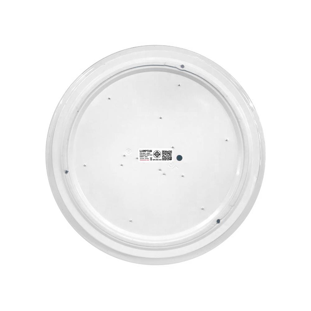 ไฟเพดาน LED LAMPTAN SWAY 14.5 นิ้ว 24 วัตต์ DAYLIGHT/COOL WHITE/WARM WHITE สีขาว