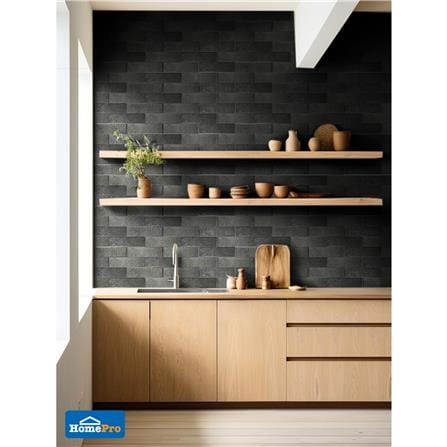 กระเบื้องผนังพอร์ซเลน 6x21.7 ซม. COTTO GT ECO-กาเก้ลาพิส ดำ PM 1 ตร.ม._3