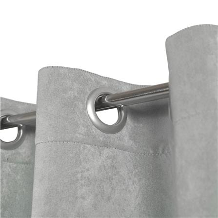 ผ้าม่าน EYELET HOME LIVING STYLE WELL UV 140X160 ซม. สีเทา_2