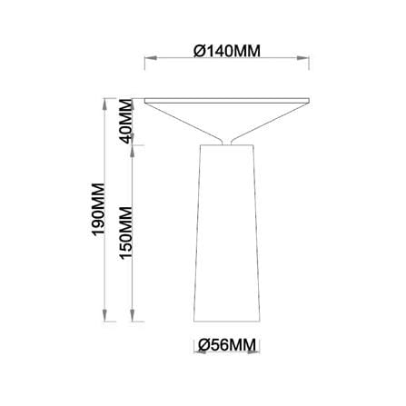 ไฟตั้งโต๊ะ LED CARINI T220105 3 วัตต์ สีขาว_10