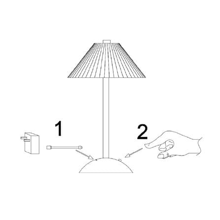 ไฟตั้งโต๊ะ LED CARINI T230690 3 วัตต์ สีเขียว/ทอง_9