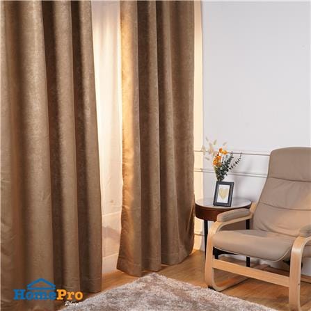 ผ้าม่าน EYELET HOME LIVING STYLE WELL UV 140X220 ซม. สีน้ำตาล_5