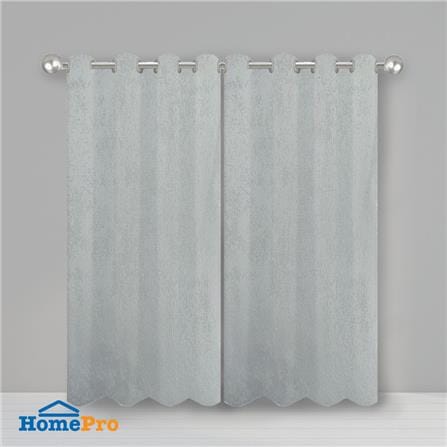 ผ้าม่าน EYELET HOME LIVING STYLE RIGO UV 140X250 ซม. สีเทาอ่อน_3