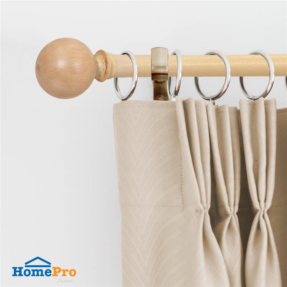 รางเหล็ก ยืดหด HOME LIVING STYLE WOODLOOK 110-210 ซม. สีน้ำตาล