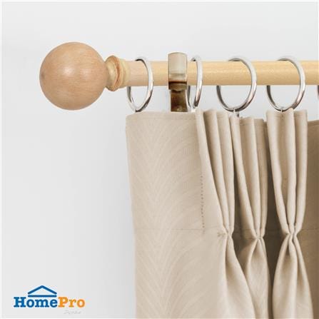 รางเหล็ก ยืดหด HOME LIVING STYLE WOODLOOK 110-210 ซม. สีน้ำตาล_3