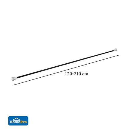 รางเหล็ก ยืดหด BENETTA DAI 120-210 ซม. สีดำ_5