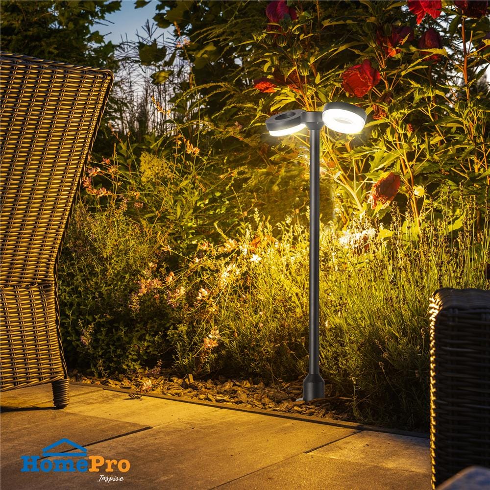 ไฟทางเดิน LED CARINI BO-F0022Q 9 วัตต์ WARM WHITE สีดำ