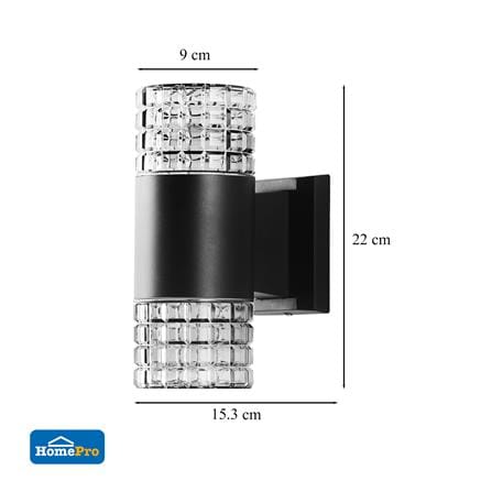 ไฟกิ่งภายนอก LED CARINI BO-G2412B 10 วัตต์ WARM WHITE สีดำ_5