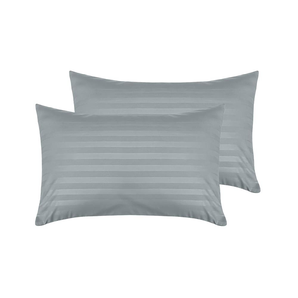 ปลอกหมอนหนุน PICASSO CT STRIPE 21x36 นิ้ว แพ็ก 2 ชิ้น สีเทา
